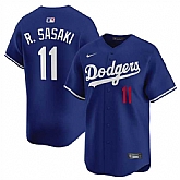 Men's Los Angeles Dodgers #11 Roki Sasaki Royal 2025 Alternate Limited Stitched Jersey Dzhi,baseball caps,new era cap wholesale,wholesale hats